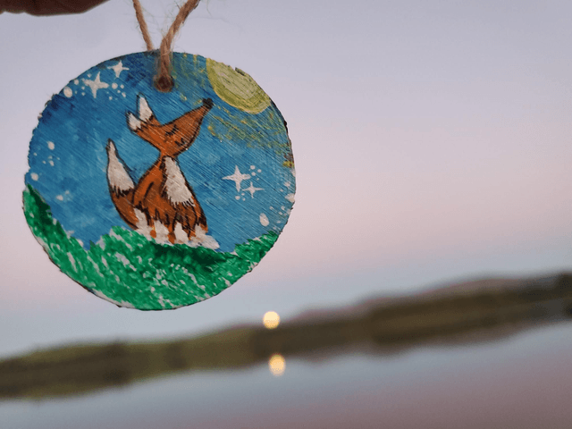 "Little Fox" Wood Slice