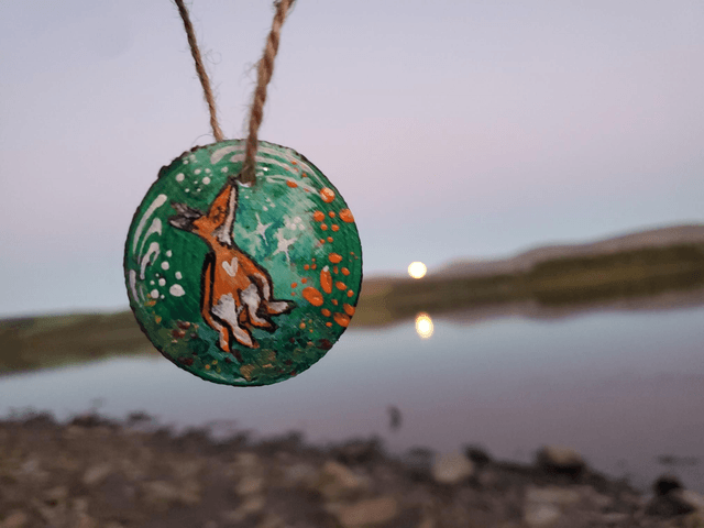 "Little Fox" Wood Slice