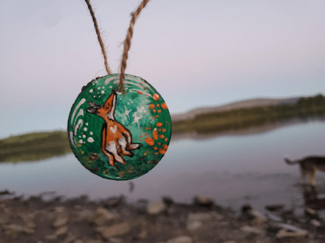 "Little Fox" Wood Slice